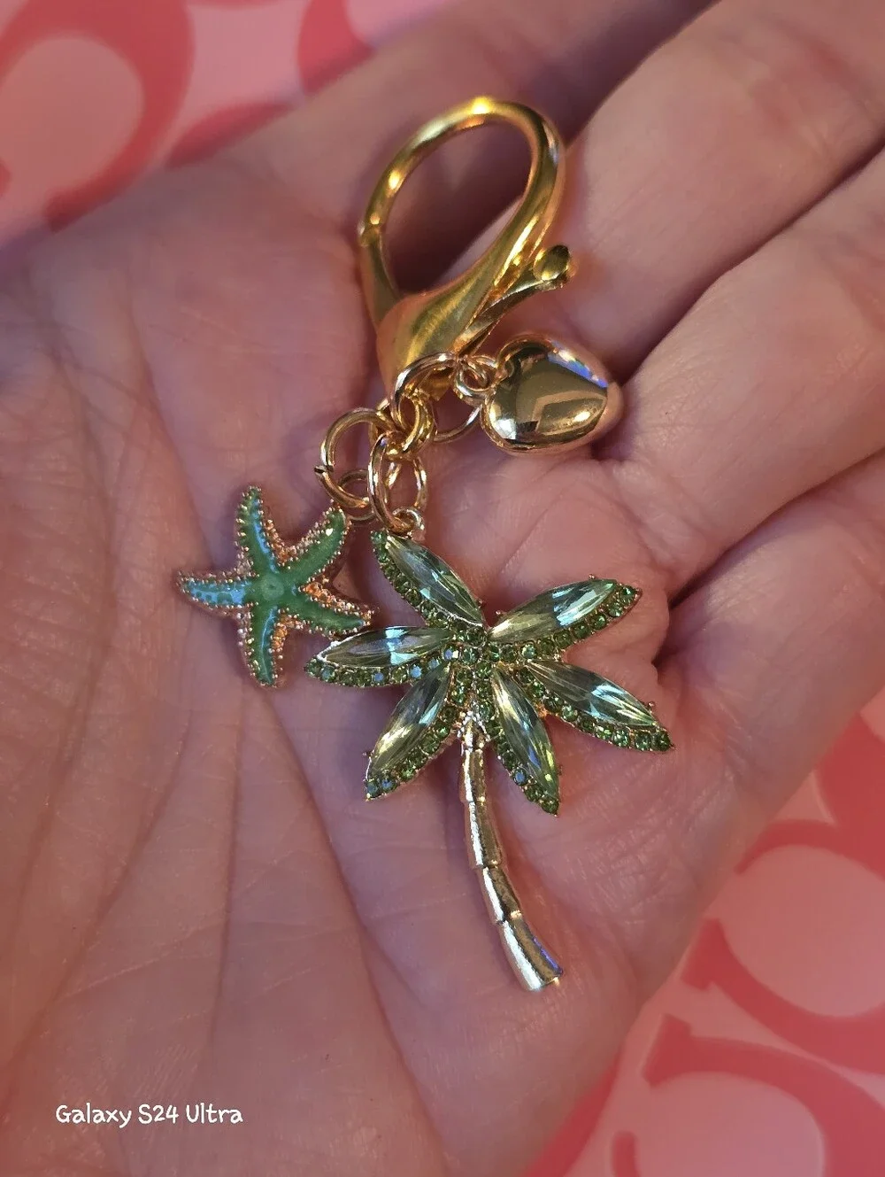 Palm Tree Tropical Beach Theme Bag Charm/ Keychain NEW